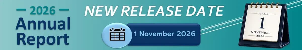 2026 Annual Report: new release date, 1 November 2026